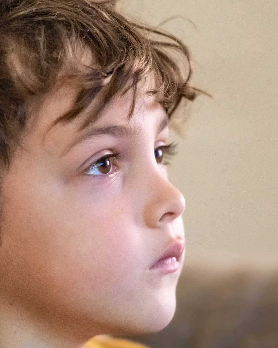 Child completing an evaluation activity
