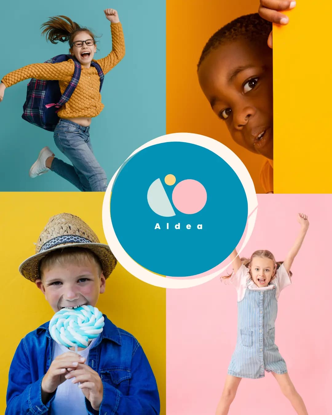 Collage of thriving children